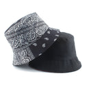 2022 New Fashion Vintage Print Bucket Hats Reversible Bob Chapeau Femme Hip hop Caps Gorro Men Fisherman Hat