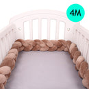 4M Baby Bed Bumper Protector Infant Cradle Pillow Cushion Braid Knot Bumper Crib Bumper Tour De Lit Bebe Tresse Room Decor