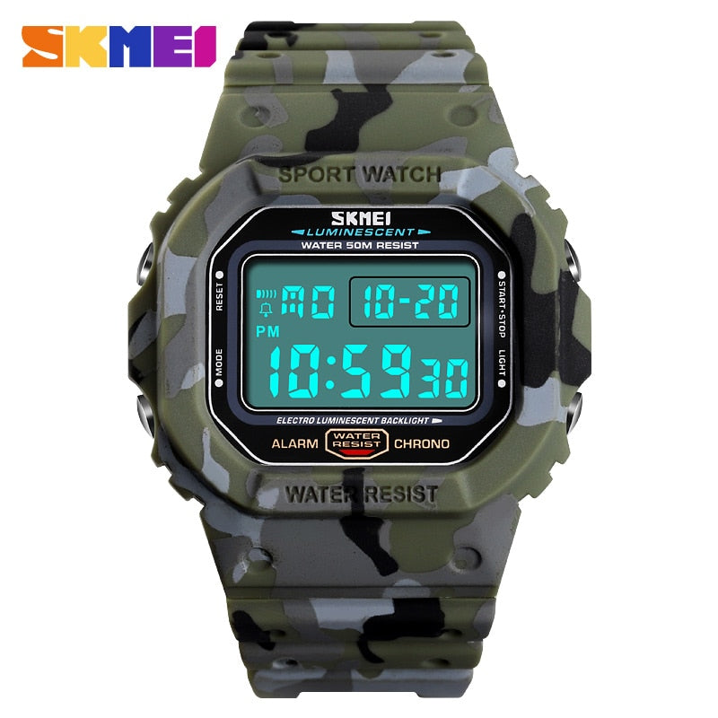 Reloj Digital luminoso SKMEI 1471 resistente al agua, reloj de pulsera deportivo militar para hombre, relojes para hombre, relojes para hombre