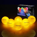 Crestgolf Flashing Golf Ball Night Glow Flash Light Glow LED Golf Ball-Seis colores para su elección