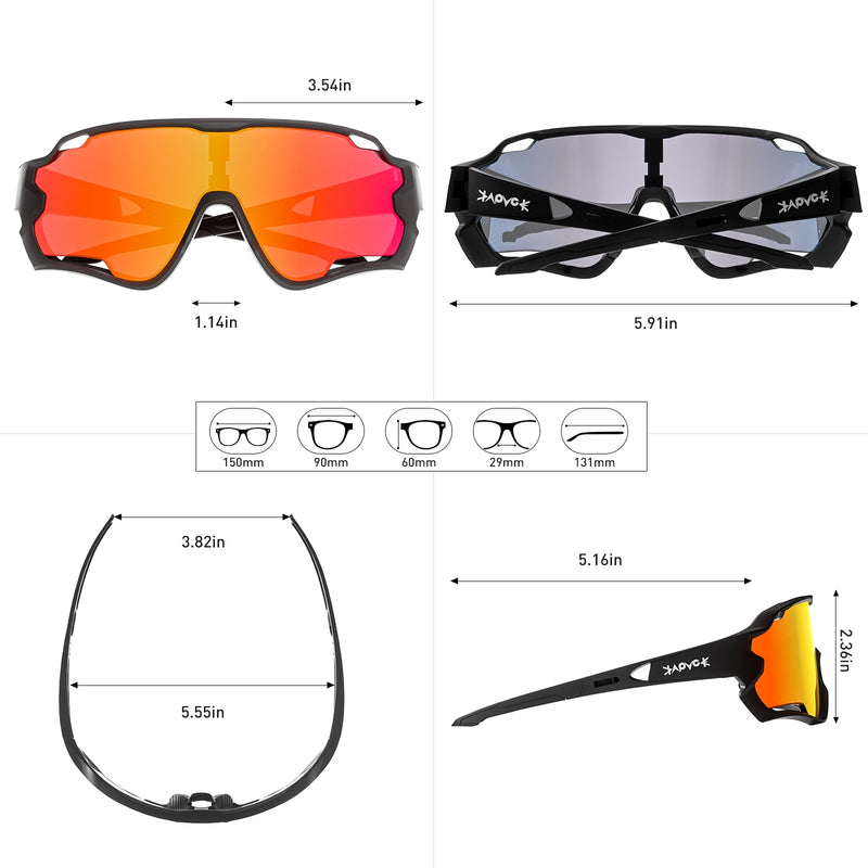 MTB bicicleta gafas hombre mujer Ciclismo gafas de sol Uv400 polarizado bicicleta gafas deportes carreras montar gafas Ciclismo 1 lente