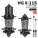 Koozer XM490 Hubs 4 rodamientos MTB Mountain Bike Hub delantero trasero QR o Thru 28/32/36 agujeros disco freno bicicleta Hub 8 9 10 11 12 velocidades