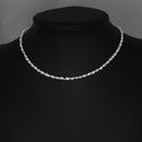 Trendy Hot New Minimalist Real Pearl Necklace 2mm/3-4mm Size Freshwater Pearl Necklace Choker Simple Delicate Jewelry for Women