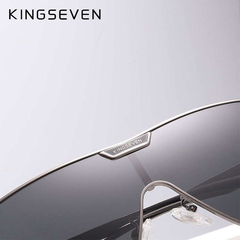 KINGSEVEN New Oversized Sunglasses Men And Women Polarized Mirror Lens Goggles UV Protection Men&