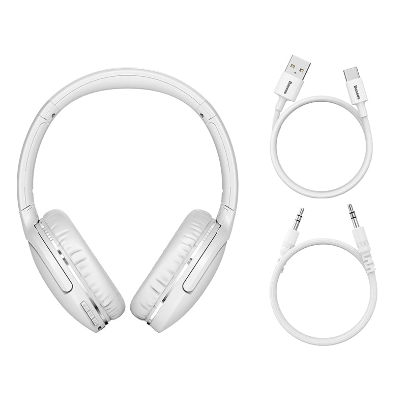 Baseus D02 Pro Auriculares inalámbricos Auriculares Bluetooth 5.0 Auriculares plegables Auriculares deportivos Auriculares para juegos Teléfono Fone Auriculares Bluetooth