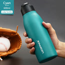 New Stainless Steel Water Bottle With Straw Direct Drinking 2 Lids Vacuum Flasks Insulated Travel Portable Thermal Climb Thermos