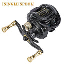 GBC200 142g ultraligero fibra de carbono BFS Baitcasting carrete de pesca carrete doble cebo de pesca carrete de fundición suave carrete de pesca UL