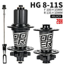 Koozer XM490 Hubs 4 rodamientos MTB Mountain Bike Hub delantero trasero QR o Thru 28/32/36 agujeros disco freno bicicleta Hub 8 9 10 11 12 velocidades