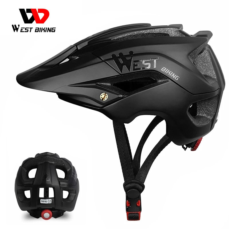 WEST BIKING Casco de Bicicleta Trail XC MTB Casco de Bicicleta todoterreno OFF-ROAD Casco Ciclismo Bicicleta de montaña Casco de Ciclismo