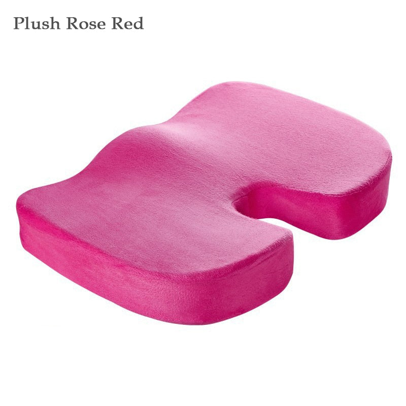 Orthopedics Hemorrhoids Seat Cushion Memory Foam Car Rebound Cushion Office Chair Lumbar Support Pain Relief Breathable Pillow