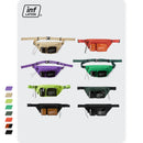 INFLATION Multi-pocket Double Zipper Streetwear Waist Bag Clear Fanny Pack Belt Bag Transparent Plastic Large Bum Bag 228AI2019