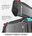 For Nintendo Switch Case MUMBA Series Blade TPU Grip Protective Cover Dockable Case Compatible with Console &amp; Joy-Con Controller