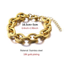 Gargantilla gruesa cubana de Miami de acero inoxidable de 12mm, collar Punk con colgante de Metal pesado grueso, pulsera para hombres y mujeres, joyería