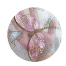 New Autumn Women Mesh Skirt Dragonfly Sequin Embroidery Long Skirt Ladies Casual Voile Appliques Skirt Mid-calf Swing Skirts