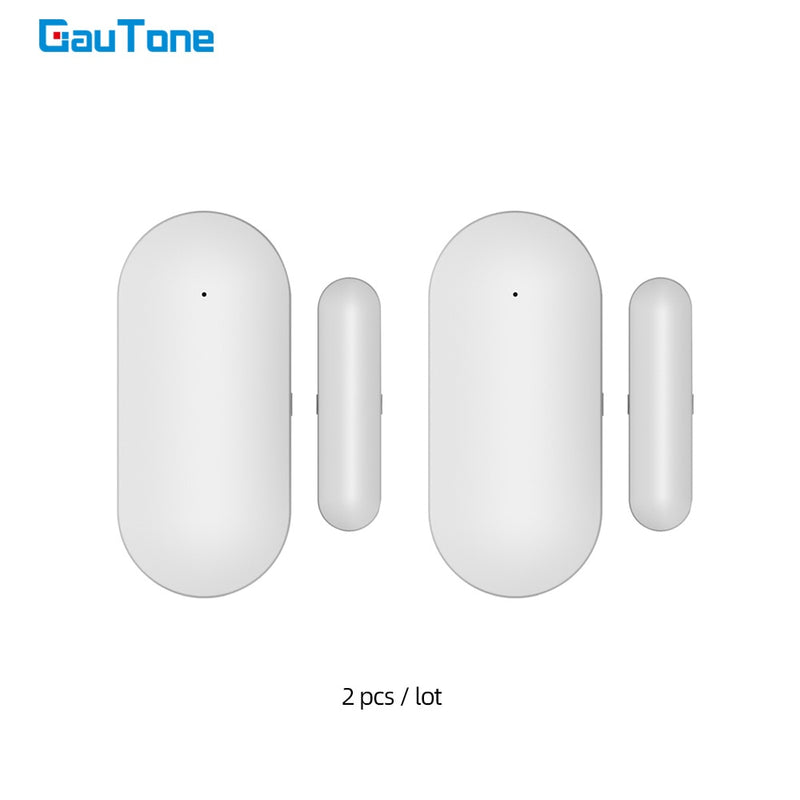 Sensor de puerta de ventana GauTone 433MHz, detectores de alerta abiertos/cerrados, sistema de alarma de puerta de seguridad para el hogar