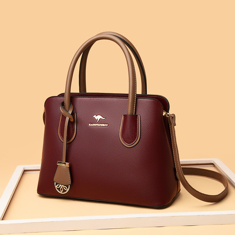 Brand Luxury Designer Handbag Large Capacity Leather Handbags Vintage Shoulder Crossbody Bags for Women 2021 New Tote Bag Sac