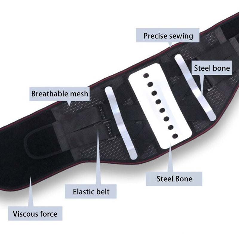Turmalin selbsterwärmender magnetischer Stahlknochen Orthopädische obere untere Rückenstütze Körperhaltung Korrektor Männer Frauen Lendenwirbelstützgürtel