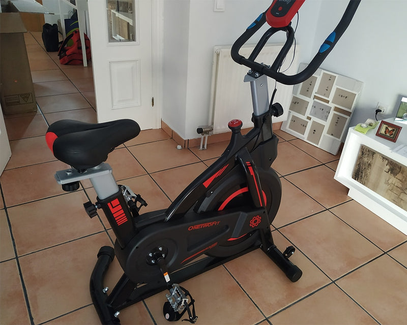 ONETWOFIT Bicicleta Estatica Fahrrad Indoor Cycling Sportfahrrad Home Gym Heimtrainer Fitnessgeräte für Heimtrainer