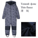 2021 2-10 year old children's outdoor coveralls, windproof and rainproof jumpsuits, soft shell jackets kids clothes
