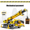 SEMBO City Engineering Bulldozer Crane Car Truck Excavator Roller Building Blocks Construction Bricks Toy for Children