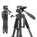 Neewer Kamerastativ Tragbar 56 Zoll/142 cm Aluminium 3-Wege Schwenkkopf + Tragetasche für Canon Nikon Sony DSLR Kamera
