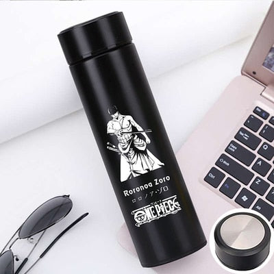 500ml Pure Color Stainless Steel One Piece Thermos Cup With Creative Cover Children Juice Thermos Cup