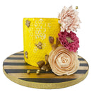 Meibum Silicone Fondant Molds Honeycomb and 3 Bees Cake Decorating Mould Crafts Cupcakes Sugarcraft Candies Clay Pan Baking Tool