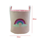 Sundries Storage Barrels High Capacity Pink Cat Dinosaur Foldable Toy Storage Box Home Organizer Dirty Laundry Basket