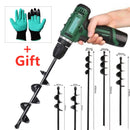13 sizes Garden Planting Auger Spiral Hole Drill Bit Small Earth Planter Post Hole Digge Fence Borer Petrol Post Hole Digger