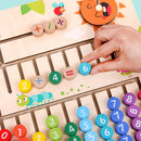 Educational Wood Math Toys For Children  Wooden Montessori Materials Learning Numbers Matching Game Mathematics Montessori Toys