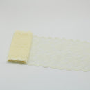 2 Yards Elastic Lace Ribbon Flowers Trim 150MM Wide Embroidery African Lace Fabric Trimmings For Wedding Dress Sewing Diy Crafts