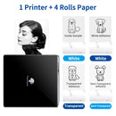 Phomemo Mini Printer M02 Thermal Sticker Label Machine Handheld Wireless Pocket Photo Print for Android IOS Phone Printing