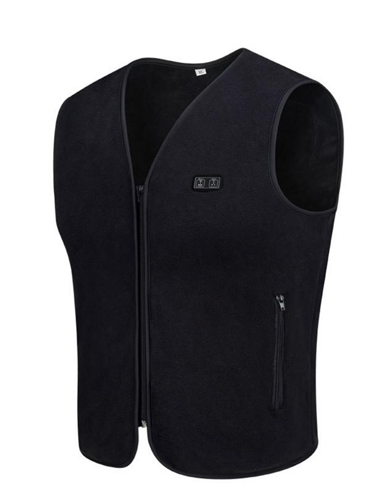 Winter USB Heated Vest 3-speed Adjustable Temperature Self-heating Vest Washable Sleeveless Heating Jacket for Outdoor Sport