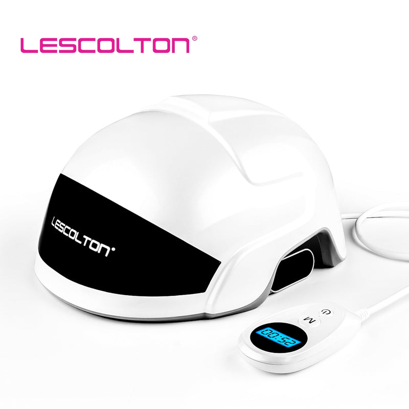 LESCOLTON Haarwachstumshelm Laserkappe Infrarotlicht LED-Helm Haarwachstumshut Haarausfallbehandlungsgerät Haarwiederherstellungsprodukt