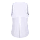 SHINBENE Back Mesh Patchwork Sport Vest Women Loose Fit Solid Yoga Fitness Vest Breathable O-neck Gym Athletic Tank Tops XS-XL
