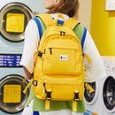 Fashion Yellow Backpack Children School Bags For Girls Waterproof Oxford Large School Backpack For Teenagers Boys Schoolbag