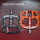 Nuevos pedales de bicicleta antideslizantes de 3 rodamientos sellados de aleación de aluminio CNC, pedales de bicicleta de montaña ultraligeros de pie plano, piezas de bicicleta MTB