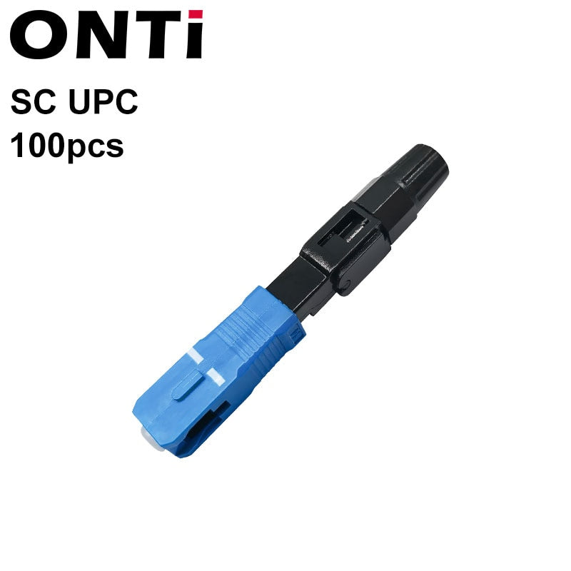 ONTi FTTH Conector rápido de fibra óptica integrado SC APC Adaptador de fibra óptica monomodo SC UPC Conexión en frío Montaje rápido en campo