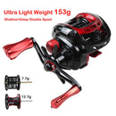 GBC200 155g UltraLight BFS Baitcasting Fishing Reel Left Right Hand Double Metal Spool Fishing Bait Casting Reel for UL Fishing