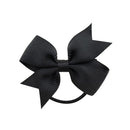 20pcs/lot Grosgrain Ribbon Hair Bands Ponytail Holder Rubber Band For Baby Girls Handmade Hair Rope Scrunchie  Hair Accessories