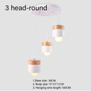 Nordic Minimalist E27 LED chandelier modern home decor wood indoor lighting bedroom living room study hanging lamp pendant light