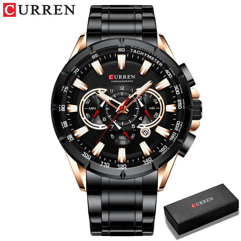 CURREN New Casual Sport Chronograph Men&