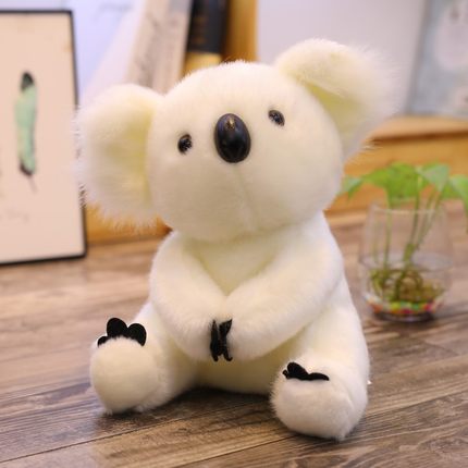 Muñeco de peluche de oso koala de alta simulación superbonito, juguete artesanal de peluche, marioneta de oso koala, muñeco de compañía para bebé, regalo de cumpleaños y vacaciones
