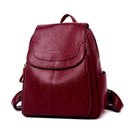 LANYIBAIGE Women Leather Backpacks Female Shoulder Bag Ladies Bagpack Vintage School Bags For Girls Travel Back Pack Sac A Dos