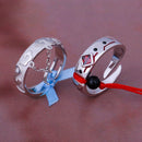 The Untamed Anime Grandmaster of Demonic Cultivation MDZS Anillo de Cosplay S925 Pareja de plata Anillos de dedo Regalo de joyería de moda