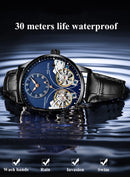 AILANG Genuine Brand Men&#39;s Double Tourbillon Luminous Direct-looking Mechanical Watch Automatic Watch Men&#39;s Watch   Hollow Movem