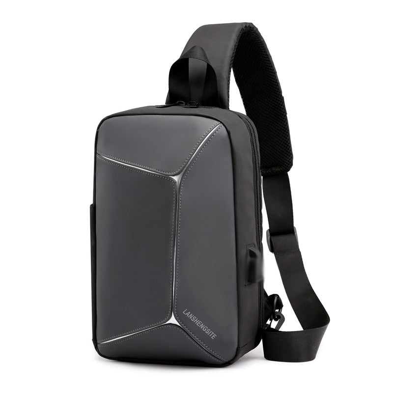 Male Anti-theft Shoulder Messenger Bags Multifunction Crossbody Bag for Men Waterproof Short Trip Chest Bag Pack Mochila Hombre