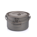 Widesea Camping Tableware Titanium Cookware set tourism cauldron Outdoor Cooking Pot Picnic Kitchen Hiking Trekking
