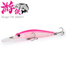 TSURINOYA Minnow flotante DW68 70F señuelo de pesca 70mm 5,2g Ranger profesión señuelo duro Jerkbait Crankbaits Swimbait Wobblers cebo