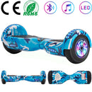 Hoverboard 6.5 Inch Bluetooth Speaker Self Balancing Electric Scooters LED Lights Smart Two Wheels Hover Board Key For Kids Gift